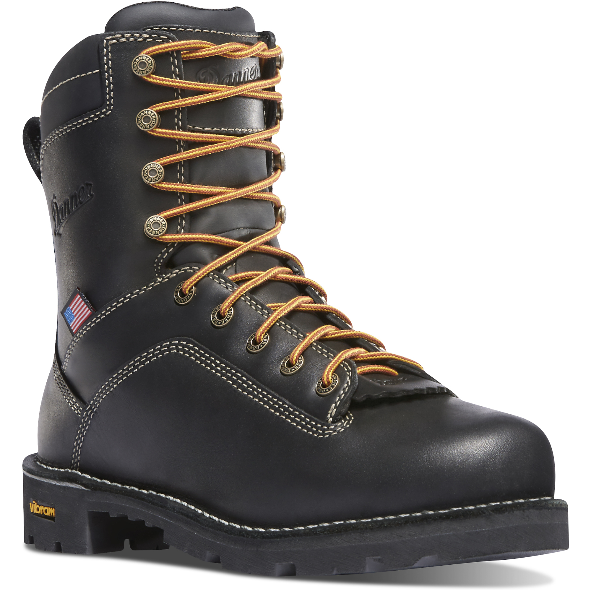Danner Quarry 8in. Gore-Tex Waterproof Work Boots - Black, Safety Toe, EH, Size 9 1/2, Model# 173097D